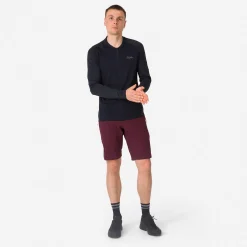 Rapha Men's Explore Long Sleeve Zip Neck Tech T-shirt