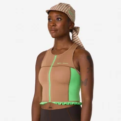 Women Rapha + Shrimps Cropped Zip Tank