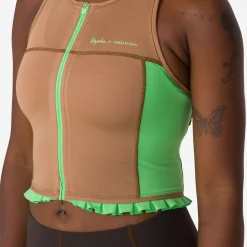 Women Rapha + Shrimps Cropped Zip Tank