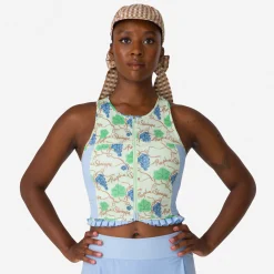 Women Rapha + Shrimps Cropped Zip Tank