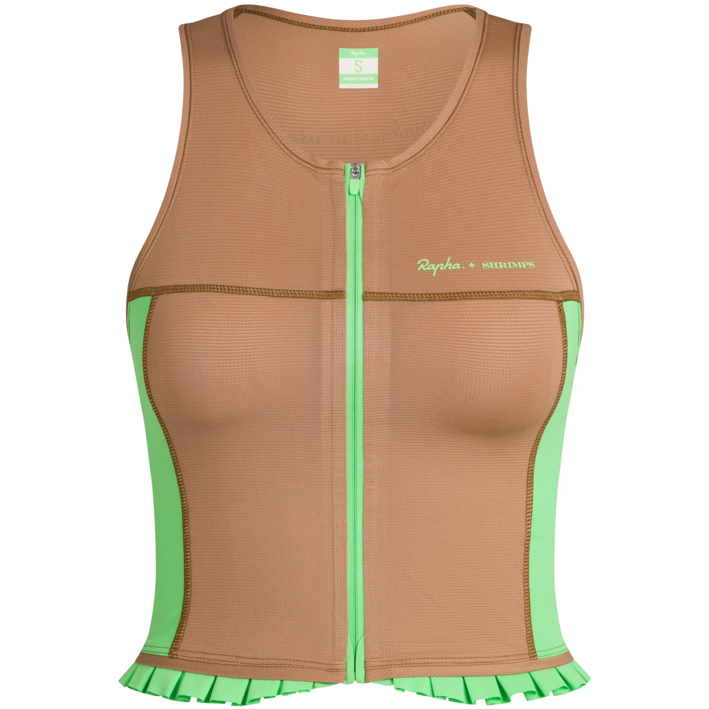 Women Rapha + Shrimps Cropped Zip Tank