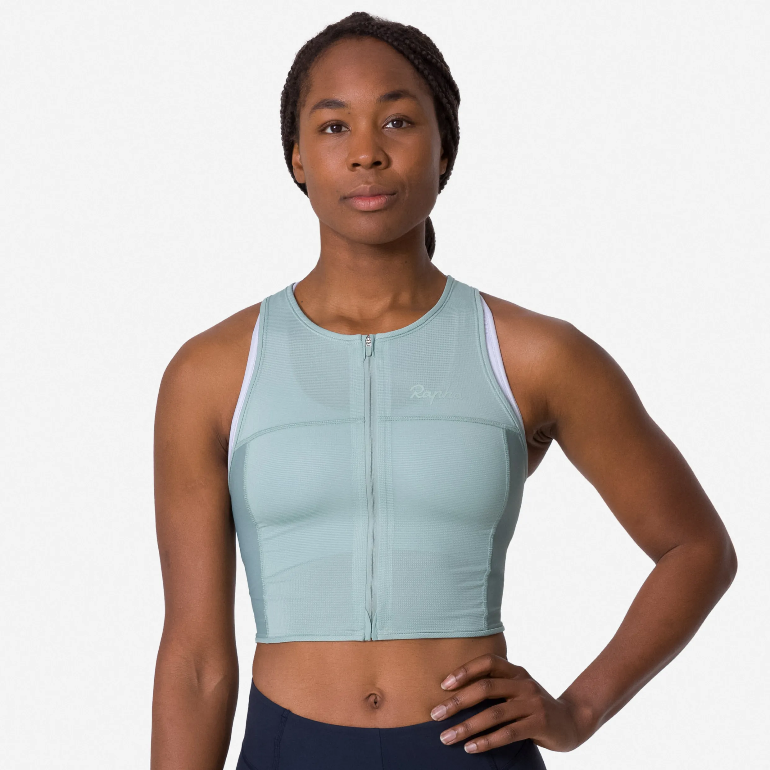 Women Rapha Women's Cropped Zip Tank